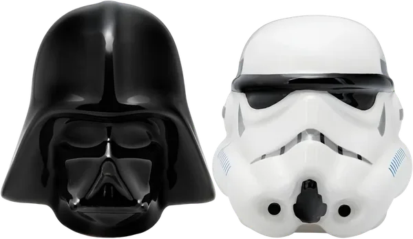 Juego de salero y pimentero Darth Vader y Stormtrooper de Star Wars