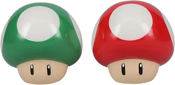 Salero y pimentero de las setas de Super Mario