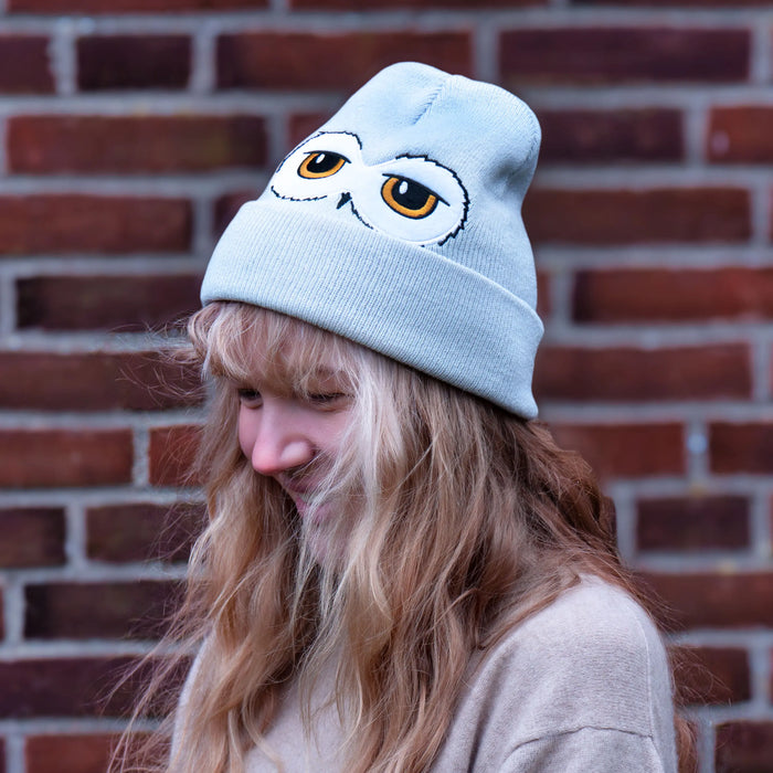Bonnet Harry Potter avec le regard d'Hedwige