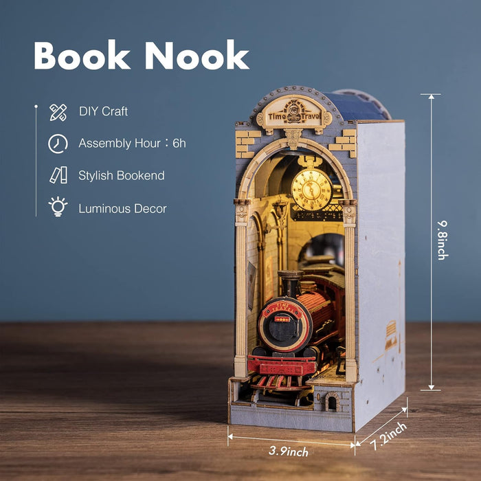 Book Nook Holzbausatz – Zeitreise