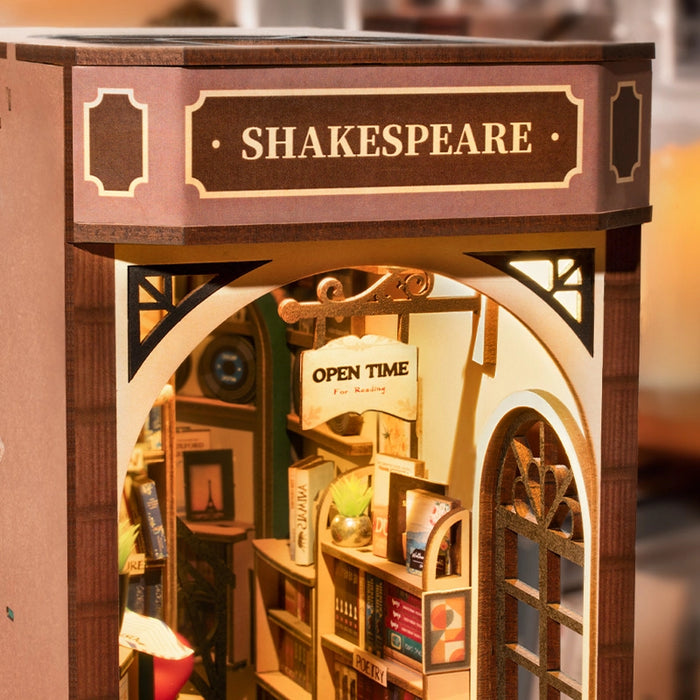 Kit di montaggio in legno Book Nook – Libreria 