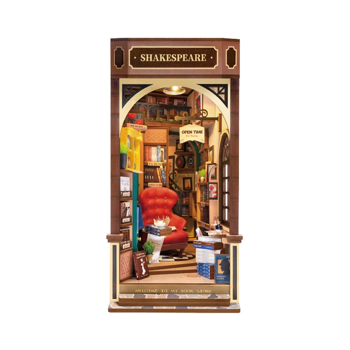 Kit di montaggio in legno Book Nook – Libreria 