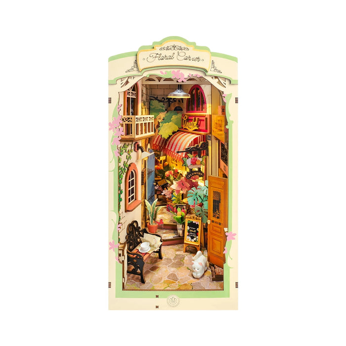 Book Nook Holzbausatz – Blumen-Eck