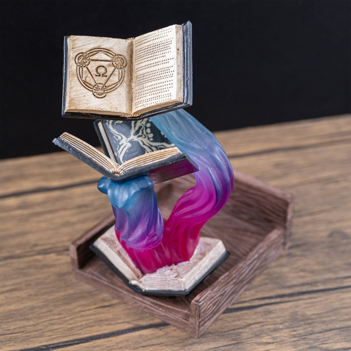 Torre de Dados Mágica - Libros de Hechizos con Bandeja de Dados