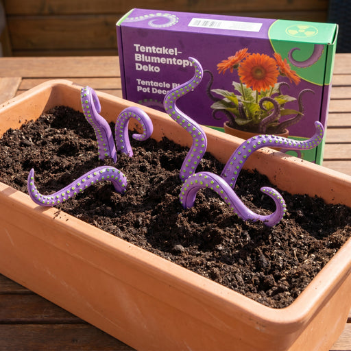Paarse tentakel bloempot decoratie hoofdweergave 2