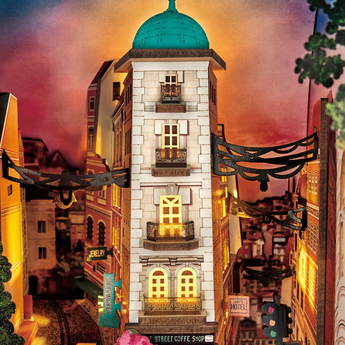 Book Nook Holzbausatz – Street Scene