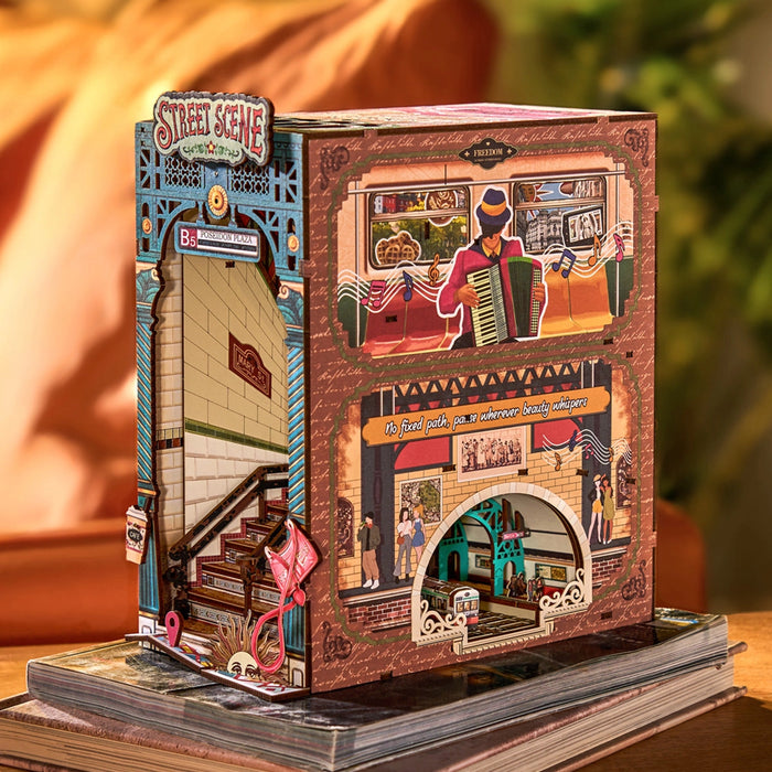 Book Nook Holzbausatz – Street Scene