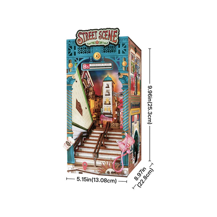 Book Nook Holzbausatz – Street Scene