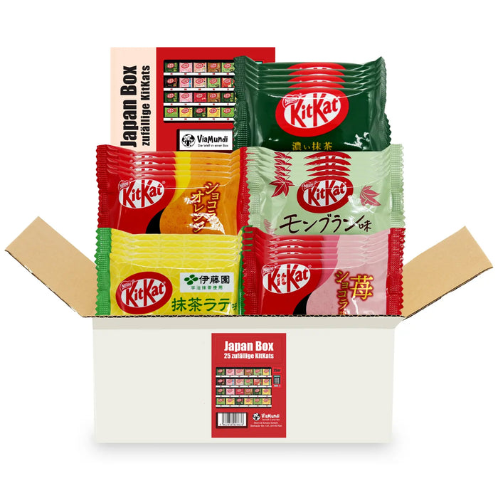 Japanische KitKat Snackbox mit 25 Riegeln