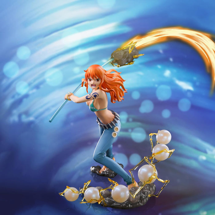 One Piece Nami 1:10 verzamelfiguur vooraanzicht