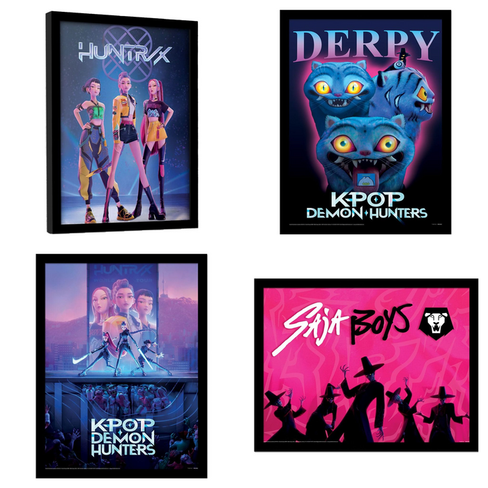 Poster encadré KPop Demon Hunters : toutes les variantes