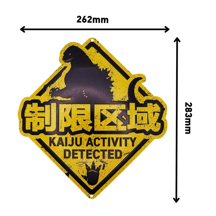 Godzilla Blechschild Kaiju Activity Detected