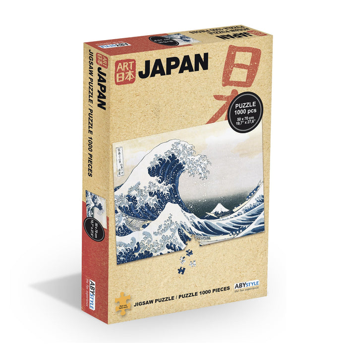 Hokusai Puzzle: Die große Welle vor Kanagawa in 1000 Teilen