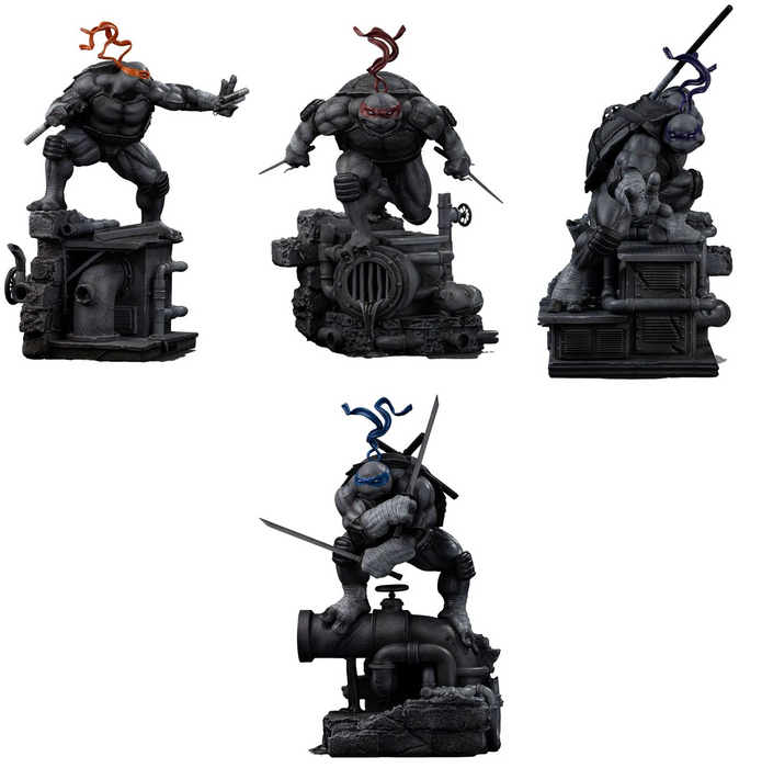 Teenage Mutant Ninja Turtles Art Scale Statue 1/10 Black and White: alle Varianten