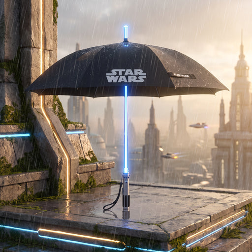 Star Wars Premium LED Paraplu met lichtzwaard-handvat van Luke Skywalker