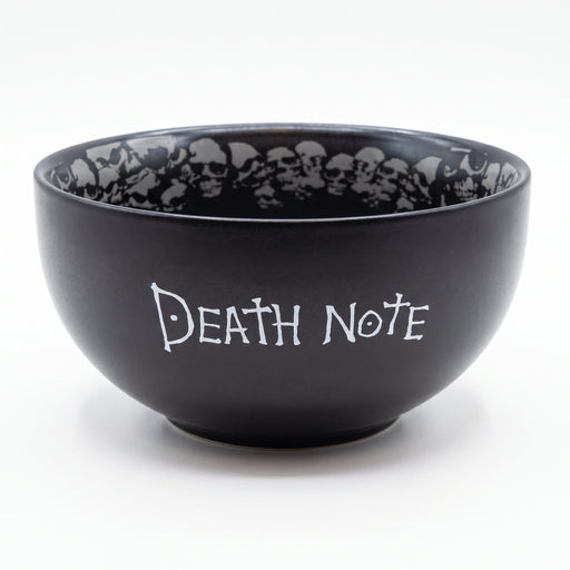 Bol Death Note avec silhouette Ryuk et motif de crânes