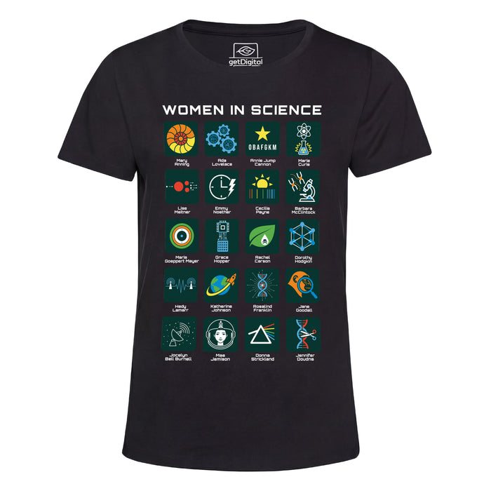 Women in Science - 20 Pioniere della Scienza - Vista principale Girlie Nero