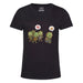 Zombie Vegetarian - Vista frontal Girlie Negro