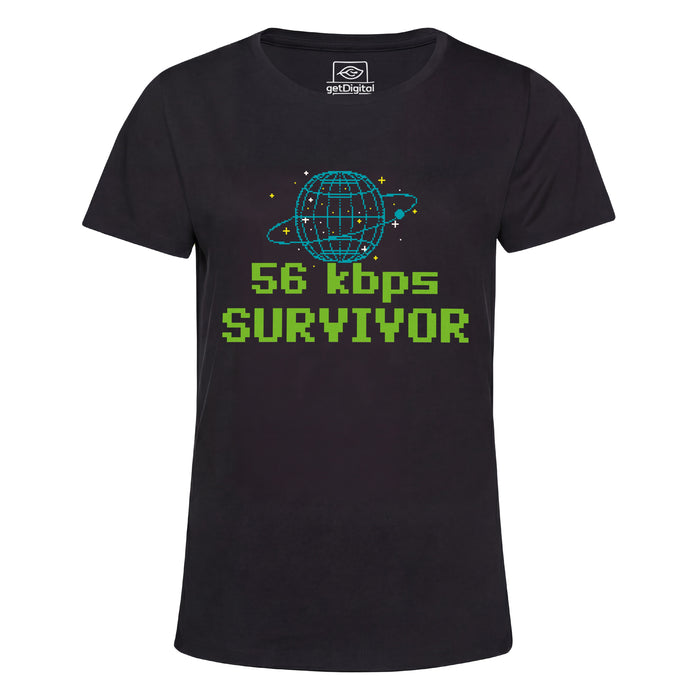 56kbps Survivor - Vista principale Girlie Nero