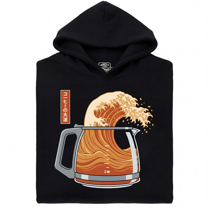 The Great Brew - Front view hoodie black