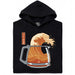 The Great Brew - Front view hoodie black
