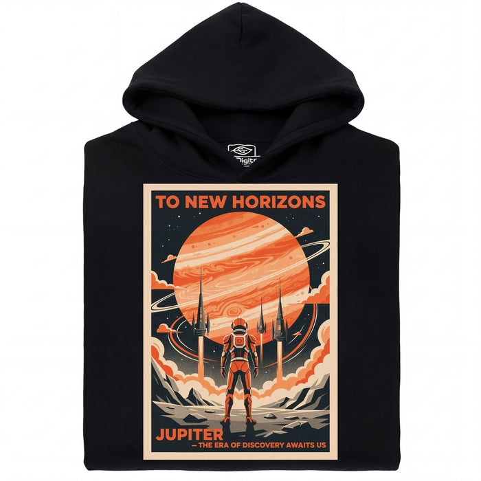 To New Horizons - Vista principal Sudadera Negro