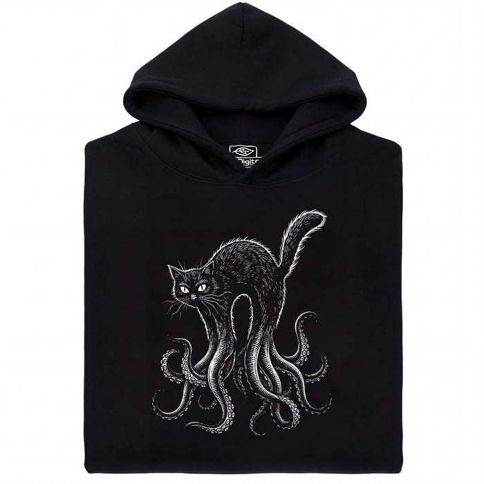 Cathulhu - Vista principale Hoodie Nero