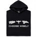 Choose Your Spaceship - Vista principale Felpa Nero