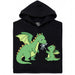 Dragon Parenting - Hoofdweergave Hoodie Zwart