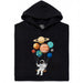 Cosmic Swing - Vooraanzicht Hoodie Zwart