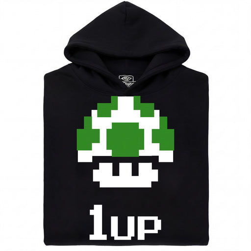Shroom UP - Main view Hoodie Black