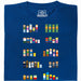 Pixel Legends of TV - Vista principale T-Shirt Blu