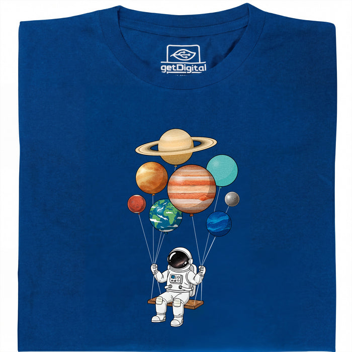 Cosmic Swing - Vooraanzicht T-shirt Blauw