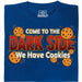 Come to the Dark Side - We Have Cookies - Vista principale T-shirt Blu