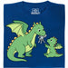 Dragon Parenting - Hoofdweergave T-Shirt Blauw