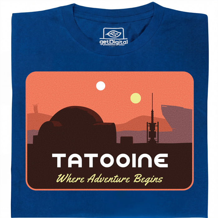 Where Adventure Begins - Main view T-shirt Blue