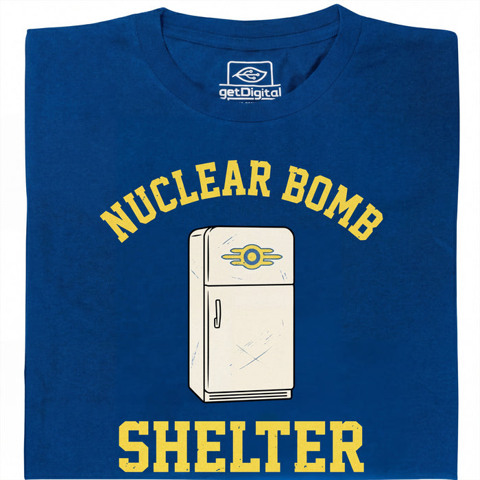 Refrigerador Nuclear Bomb Shelter - Vista Principal Camiseta Azul