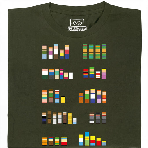 Pixel Legends of TV - Vue principale T-Shirt Vert Foncé