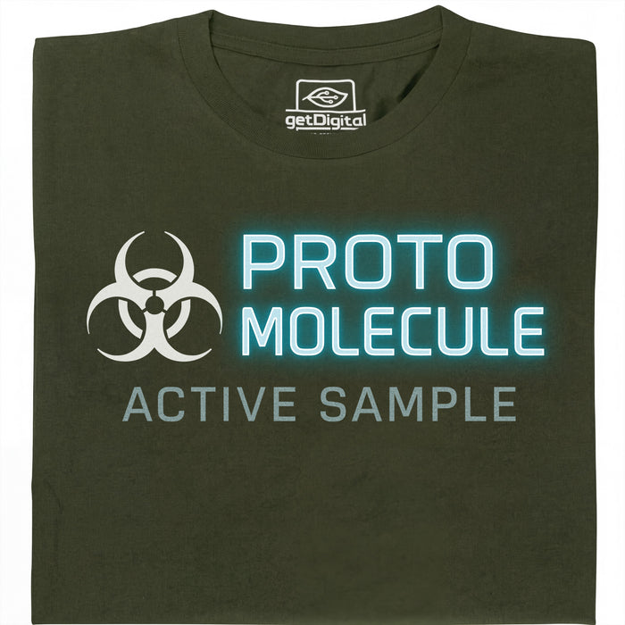 Protomolecule - Active Sample - Vue principale T-shirt Vert foncé