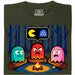 8-Bit Kampvuur - Vooraanzicht T-Shirt Donkergroen