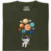 Cosmic Swing - Vooraanzicht T-shirt Donkergroen