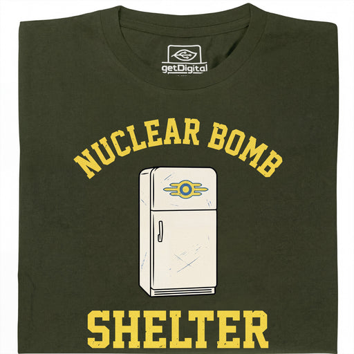 Nuclear Bomb Shelter Koelkast - Hoofdweergave T-Shirt Donkergroen