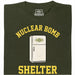Refrigerador Nuclear Bomb Shelter - Vista Principal Camiseta Verde Oscuro
