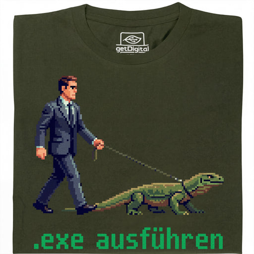 .exe ausführen - Hauptansicht T-Shirt Dunkelgrün