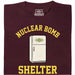 Refrigerador Nuclear Bomb Shelter - Vista Principal Camiseta Rojo Oscuro