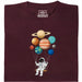 Cosmic Swing - Vooraanzicht T-shirt Donkerrood