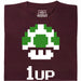 Shroom UP - Vista principal Camiseta Rojo Oscuro