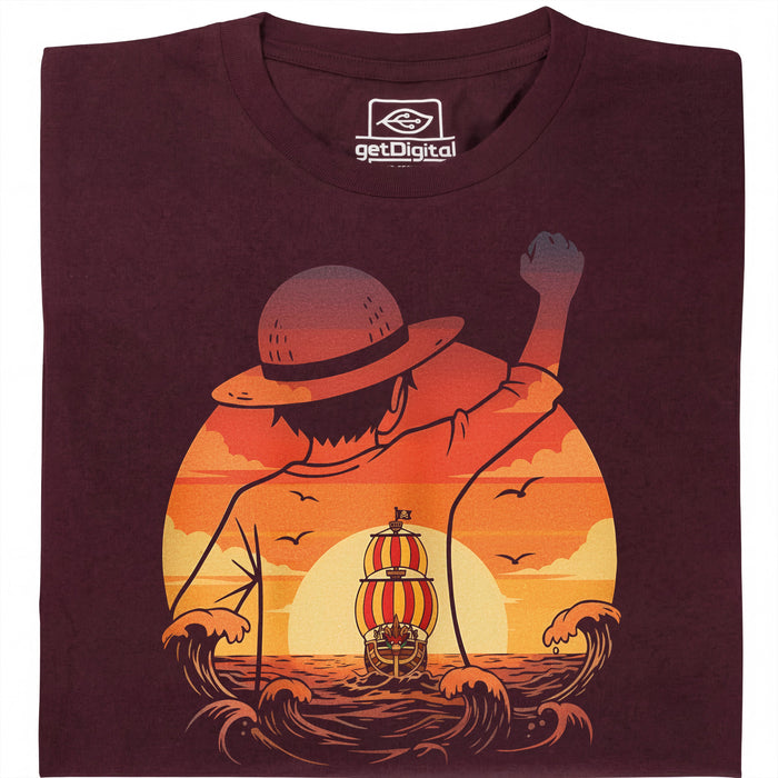 Chase the Horizon - Siempre persiguiendo las nubes - Vista principal Camiseta Rojo oscuro