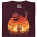 Chase the Horizon - Siempre persiguiendo las nubes - Vista principal Camiseta Rojo oscuro