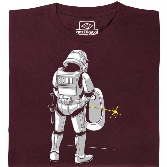 Trooper Aim - Vista principal Camiseta Rojo Oscuro